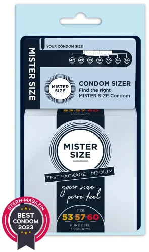 Mister Size, Mister Size Test Set Medium Kondome (3 Stk)