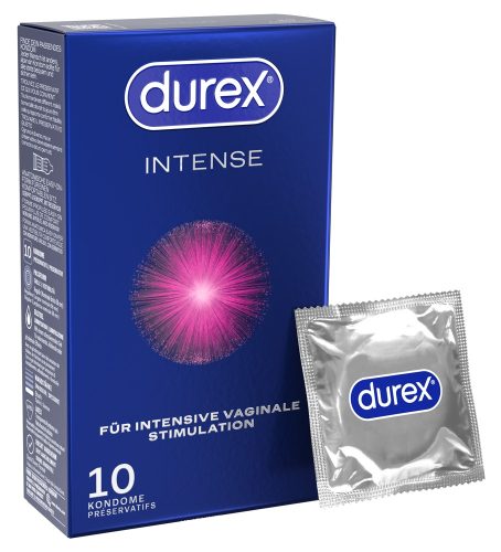 Durex, DUREX Intense Orgasmic Condom Ribbed & Nubbed[10 pcs], 10 Stück - Amorana