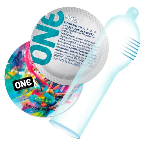 ONE, ONE Pleasure Plus Kondome, innen gerippt (12 Stk)