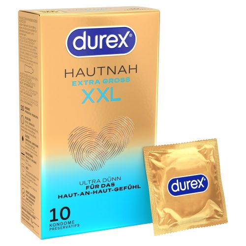 Durex, Durex - Kondome Hautnah Extra Gross Ultra Dünn - XXL - Naturkautschuklatex, Silikon - 10 Stk