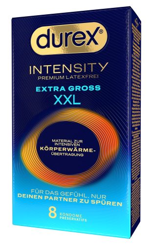 Durex, Durex - Intensity Extra Gross XXL Premium Latexfreie Kondome - Nitril - 8 Stück