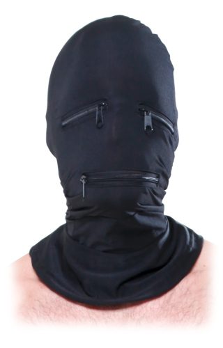 Kopfmaske ?Zipper Face Hood?, aus elastischem Stoff