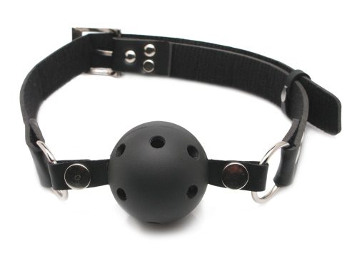 Knebel ?Breathable Ball Gag?, Beißball mit Atemlöchern