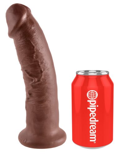 King-Cock, King Cock Girthy Ultra Realistic Dildo with Suction Cup 8.5 Inch, Flesh Braun - Amorana