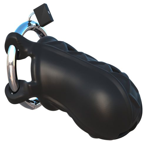 Peniskäfig ?Extreme Silicone Cock Blocker? mit Schloss und Schlüssel