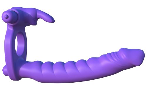 Vibro-Penisring ?Silicone Double Penetrator Rabbit? mit Analdildo