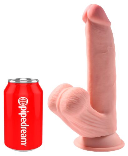Dildo ?Triple Density Cock with Swinging Balls?, hyperrealistisch mit schwingenden Hoden