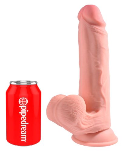 Dildo ?Triple Density Cock with Swinging Balls?, hyperrealistisch mit schwingenden Hoden