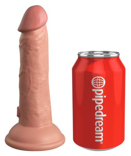 Naturvibrator ?6? Vibrating + Dual Density Silicone Cock? mit extra starkem Saugfuß