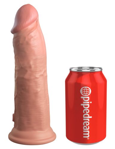 Naturvibrator ?8? Vibrating + Dual Density Silicone Cock? mit extra starkem Saugfuß