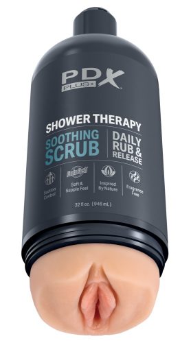 Masturbator ?Shower Therapy Soothing Scrub? inklusive abnehmbarem Saugfuß