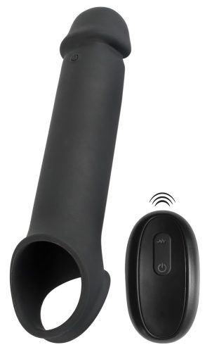 Penishülle ?RC Penis Extension? mit 10 Vibrationsmodi per kabelloser Fernbedienung