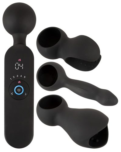 Massagestab ?wand vibrator with 3 Attachments? mit 3 Aufsätzen