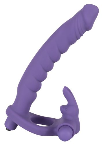 Umschnalldildo mit Vibro-Penisring ?Double Delight?, 17 cm