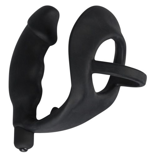 Penis-/Hodenring ?Ring & Vibro Plug? mit Vibro-Analplug