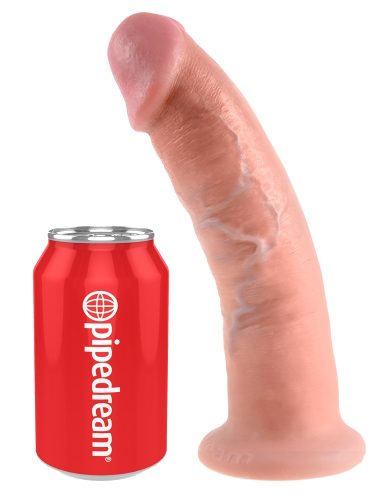 King-Cock, King Cock Ultra Realistic Girthy Suction Cup Dildo 8.5 Inch (Flesh Pink), Flesh Pink - Amorana