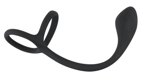 Penis- und Hodenring ?Cock & ball ring with butt plug? mit Analplug