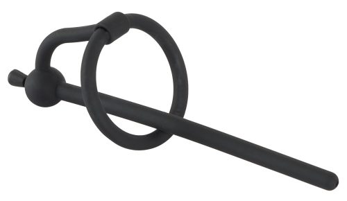 Penisplug ?Piss Play with Stopper? mit Eichelring, komplett aus Silikon