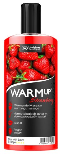 Joydivision, Warming Strawberry Flavoured Massage Lubricant 150ml, Erdbeere - Amorana