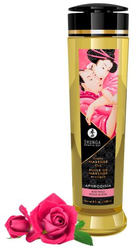 Shunga, Shunga Aphrodisia Massage Oil[Transparent-240-ml], Rose - Amorana