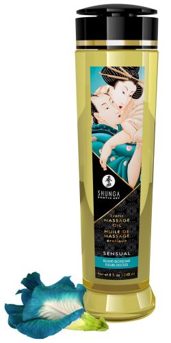 Shunga, Shunga Sensual Massage Oil[Transparent-240-ml], Inselblüte - Amorana