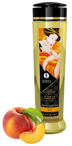 Shunga, Shunga Stimulation Massage Oil[Transparent-240-ml], Pfirsich - Amorana