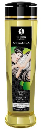 Shunga, Shunga Organica Massage Oil[Transparent-240-ml], Neutral - Amorana