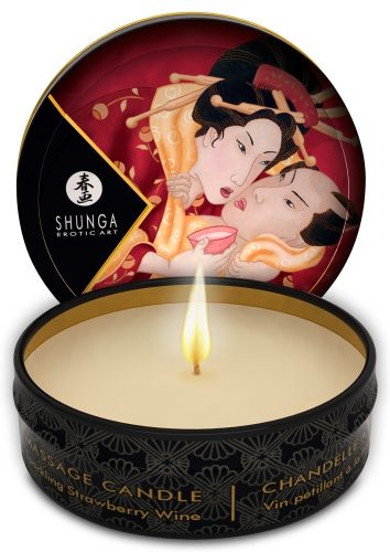 Shunga, Shunga Scented Massage Candle, Erdbeere - Amorana