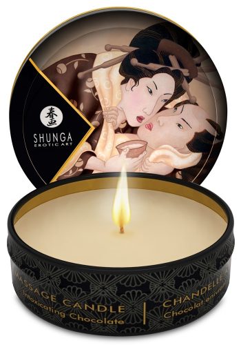 Shunga, Shunga Scented Massage Candle, Dunkle Schokolade - Amorana