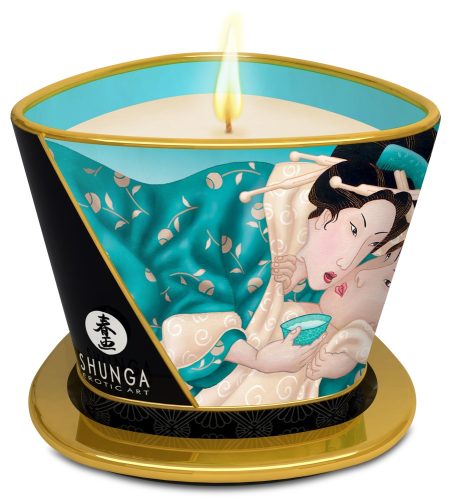 Shunga, Shunga Massage Candle[White], Lotus Blüte - Amorana