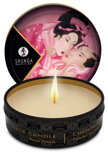 Shunga, Shunga Scented Massage Candle, Rose - Amorana