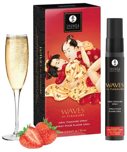 Shunga, Shunga Waves of Pleasure Strawberry Wine Oralsex-Mundspray (20ml)