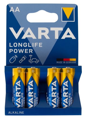 VARTA, VARTA Batterie Longlife Power 04906 121 414 AA/LR06, 4 St&uuml;ck