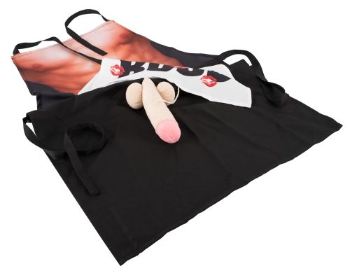 Schürze ?Chefcock? mit verstecktem Plüschpenis