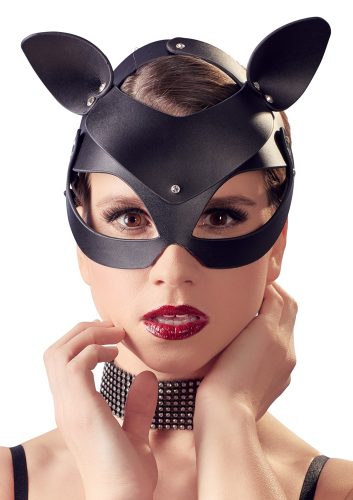 Bad Kitty, Bad-Kitty - Black Cat Augenmaske - Schwarz - Leder