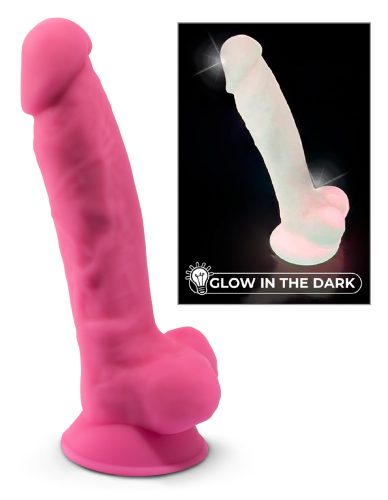 Naturdildo ?Model 1 Glow in the Dark? mit Saugfuß