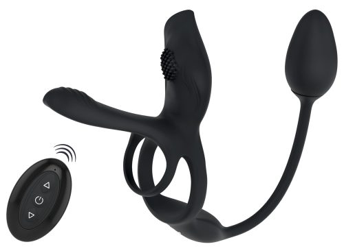 Paarvibrator ?Multi Function? mit Penis- & Hodenring, Klitoris- & Analvibrator