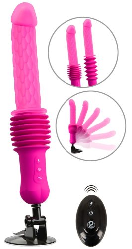 Stoßvibrator ?RC Warming Fucking Machine? mit abnehmbarem Saugfuß