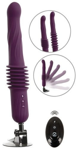 Stoßvibrator ?RC Warming Fucking Machine? mit abnehmbarem Saugfuß