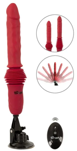 Stoßvibrator ?RC Double Thrusting Fucking Machine? mit abnehmbarem Saugfuß