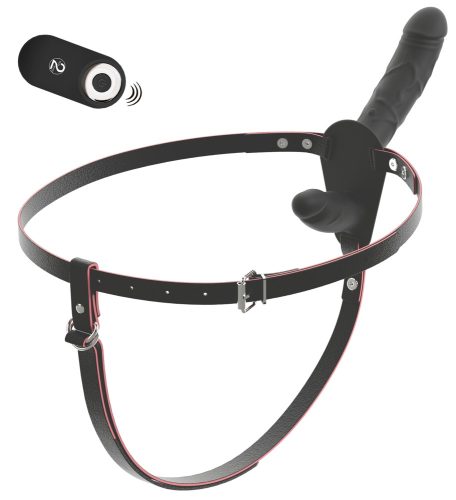 Strap-on ?RC Vibrating Double? mit Außen- und Innen-Vibrator