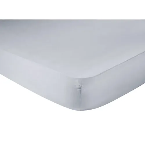 Living Home, Living Home Fixleintuch Uni Silber Baumwolle 140 cm 200 cm - Fixleintuch