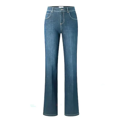 Angels, ANGELS Stretch-Jeans "LARA" weite Passform, aus Baumwollmischung, mit Metallreissverschluss
