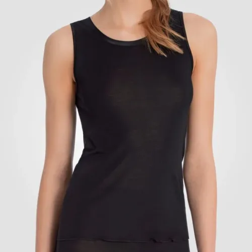 Calida, CALIDA Tanktop "True Confidence" Rundhals, atmungsaktiv, wärmend, elastisch, Feinripp-Qualität
