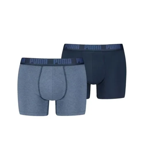 Puma, PUMA 2-Pack Everyday Basic Herren Boxershort Blau, Herren, Größe: L