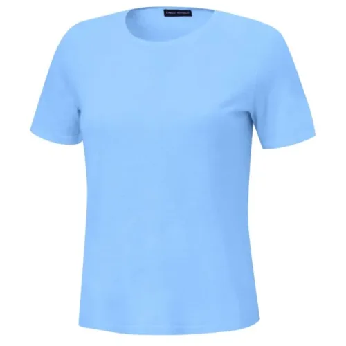 Enrico Rosselli, Sommerlicher kurzarm Pullover aus Kaschmir-Seide