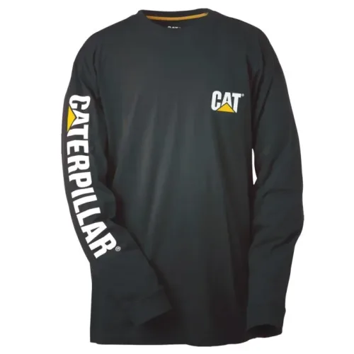 Caterpillar, Langarmshirt TM Banner black S