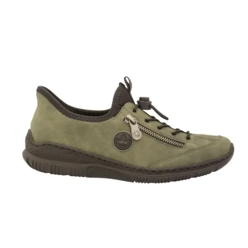 Rieker, Rieker Halbschuh, Damen , Grün 38