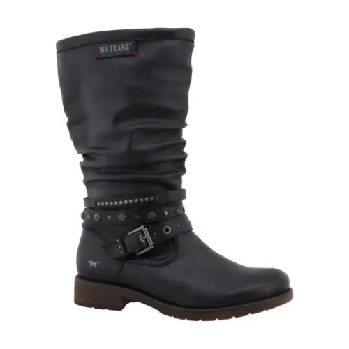 Mustang Langschaftstiefel marine