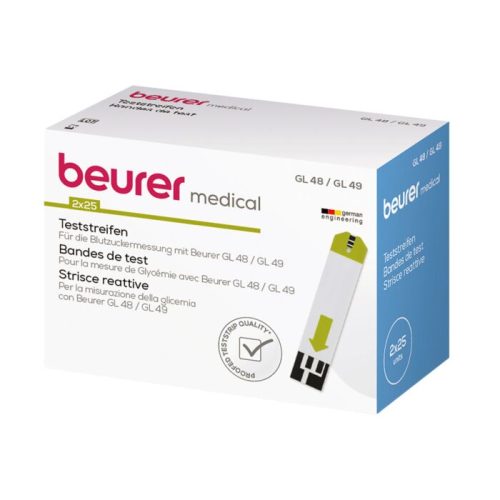 beurer, Beurer Teststreifen GL 48/49 2x25 Stk. – Gesundheit Zubehör – weiss